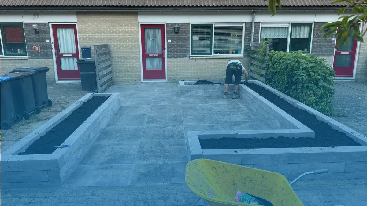 Terras achtertuin